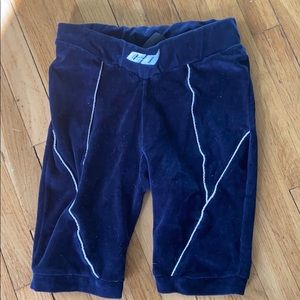 Sold! Blue velvet biker shorts